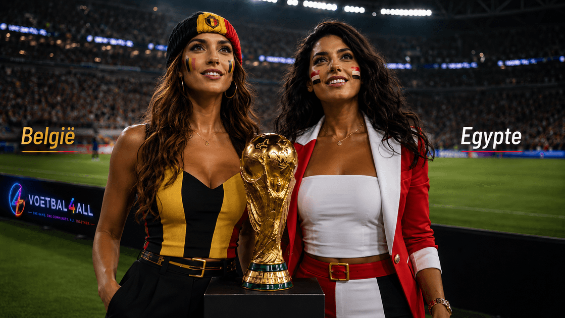 België begint WK met uitdagende confrontatie tegen Egypte